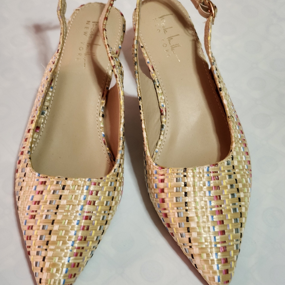 Nicole Miller Multicolor Woven Heels - Picture 3 of 5